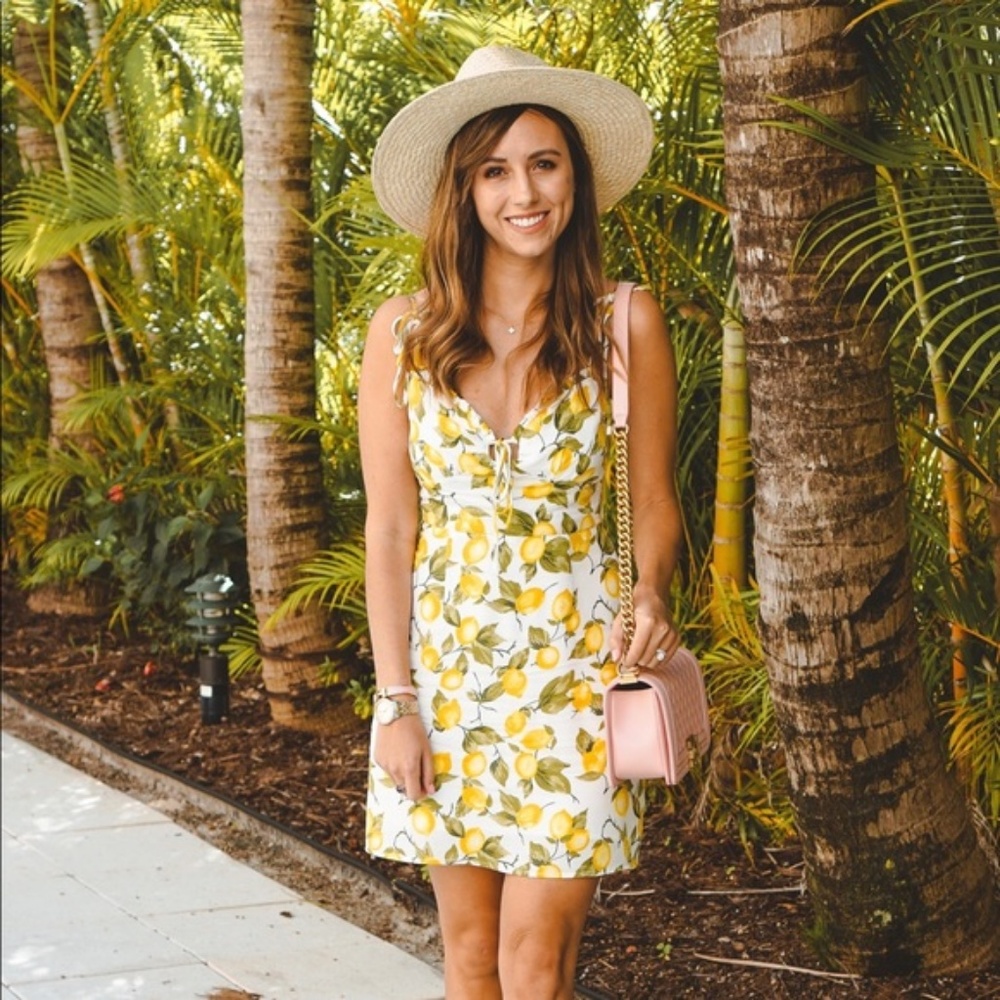 Skylar + Madison lemon print dress